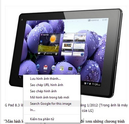 Chrome giúp tìm kiếm hình ảnh dễ dàng hơn