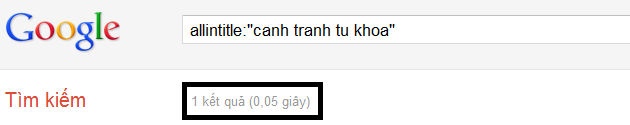 Muc canh tranh tu khoa Google