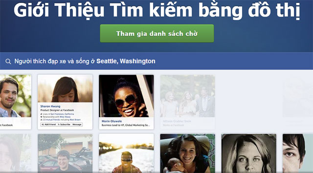 Facebook phát hành công cụ Đồ thị tìm kiếm