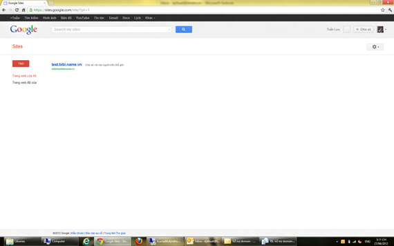 Add tên miền vào google site