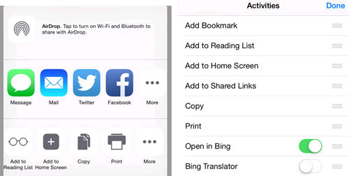 Cách dịch ngôn ngữ trang web khi dùng Safari trong iOS 8