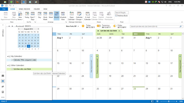Hướng dẫn cách Tích hợp Google Calendar vào Outlook 2013